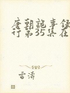 唐朝诡事录之西行第35集在线观看