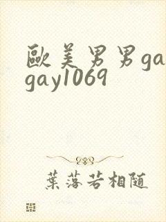 欧美男男gaygay1069