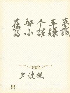 在哪个平台可以写小说赚钱