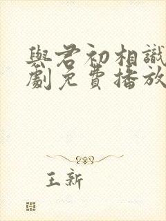 与君初相识电视剧免费播放在线观看