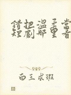 错把温柔当情深短剧哪里看完整版