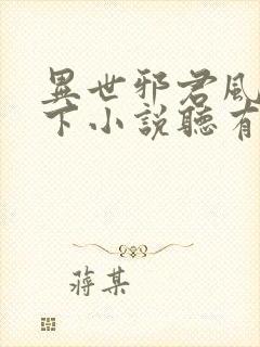 异世邪君风凌天下小说听有声小说封面