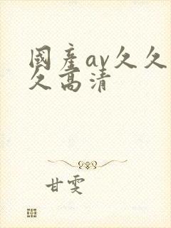 国产av久久久久高清