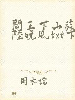 阎王下山苏文,陆晚风txt下载