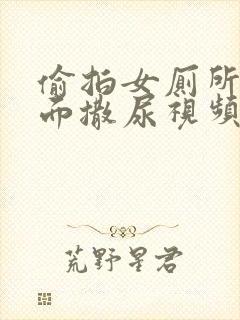 偷拍女厕所正对面撒尿视频