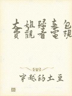 大姐归来包厢免费观看电视剧