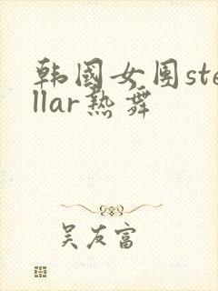 韩国女团stellar热舞
