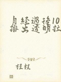 月经过后10天排出透明拉丝