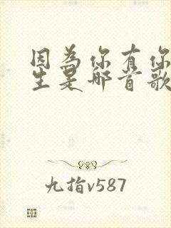 因为你有你的人生是哪首歌的歌词