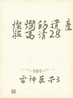 灿烂的遗产国语版高清28