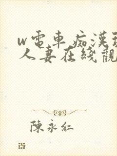 w电车痴汉玩弄人妻在线观看封面