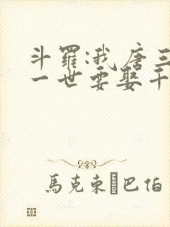 斗罗:我唐三这一世要娶千仞雪幽迪封面