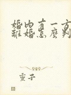 婚内有一方出轨离婚怎么判