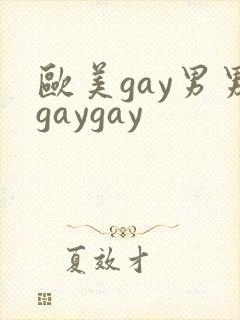 欧美gay男男gaygay