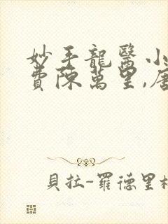 妙手龙医小说免费陈万里,唐嫣然封面