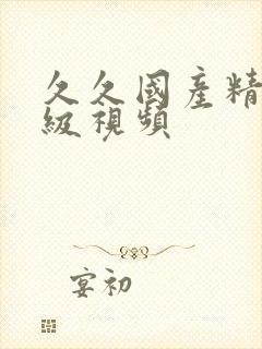 久久国产精品三级视频