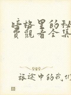 暗格里的秘密免费观看全集