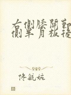 右侧膝关节内外侧半月板后角变性封面