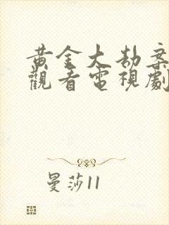 黄金大劫案免费观看电视剧