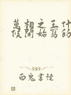 万相之王什么时候开始写的