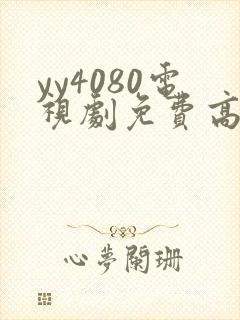 yy4080电视剧免费高清观看