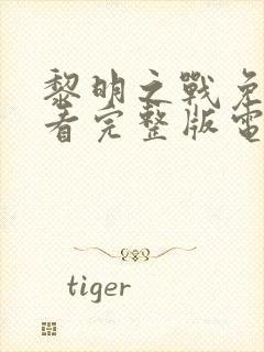 黎明之战免费观看完整版电视剧