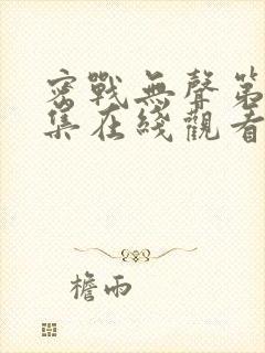 密战无声第40集在线观看免费播放封面