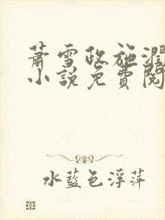 萧雪政施润润的小说免费阅读全文