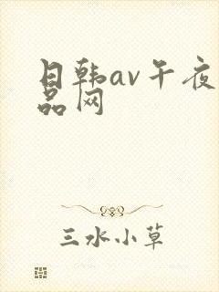 日韩av午夜精品网