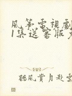 风筝电视剧全51集送审版免费观看