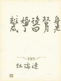 离婚后替身前妻成了白月光大结局