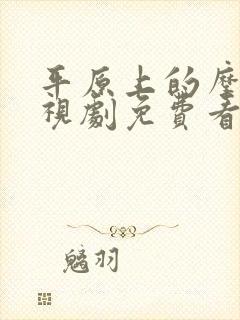 平原上的摩西电视剧免费看