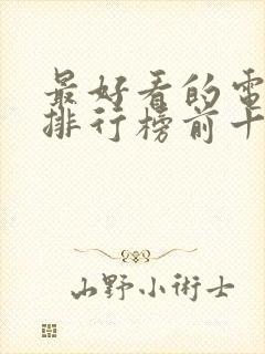 最好看的电视剧排行榜前十名