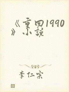 《重回1990》小说