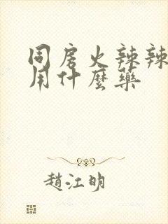 同房火辣辣的痛用什么药