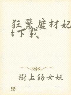 狂医废材妃txt下载