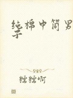 纯棉中筒男士袜子