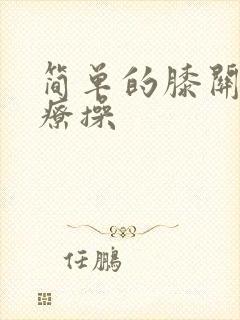 简单的膝关节治疗操