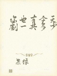 你也有今天电视剧一共多少集封面