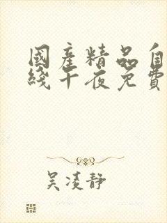 国产精品自在在线午夜免费