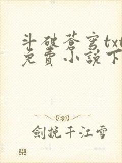 斗破苍穹txt免费小说下载