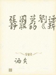 张国荣刘德华宁静版的《新上海滩》封面