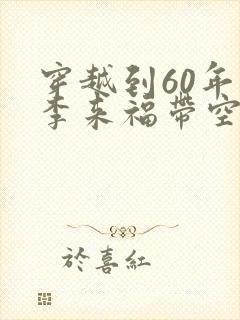 穿越到60年代李来福带空间的小说