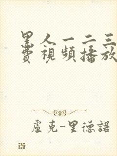 黑人一二三区免费视频播放