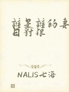 谁是谁的妻 末日豺狼封面