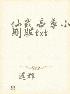 仙武帝尊小说未删版txt