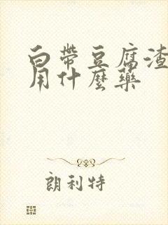 白带豆腐渣状是用什么药