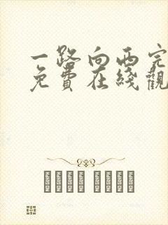 一路向西完整版免费在线观看封面