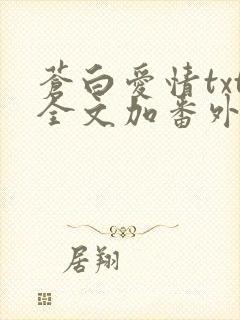 苍白爱情txt全文加番外