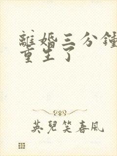 离婚三分钟后我重生了